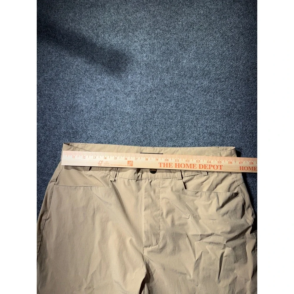 Meloo Sport Mens Tan Khaki Technical Golf Hiking Pants Size Medium 35x29